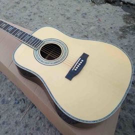 China 41 inch Full solid wood D style classical Acoustic Guitar,Real abalone Ebony fingerboard,One piece of neck OEM custom gu supplier