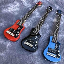 China Three color hofner Shorty mini Travel Guitar Protable beginner guitar kid Electric guitar supplier