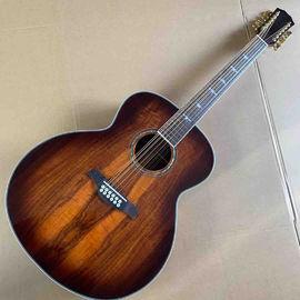 China Grand K55h 12 Strings Jumbo Koa Wood Acoustic Guitar with Fishman Electronic supplier
