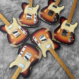 China Custom Limited Edition Relic Tele Electric Guitar in Sunburst Tele Electric Guitar supplier