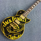 JACK DANIELS standard LP electric guitar guitar, black and yellow combination, gold pieces, free shipping