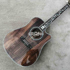 All Solid Koa Wood 45 D 41 Real Abalone Acoustic Electric Guitar with Ebony Fingerboard
