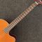 6 strings Guitar in Orange Color,Red Back and Side,Side Pickup,Hollow Body supplier