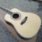 41 inch Full solid wood D style classical Acoustic Guitar,Real abalone Ebony fingerboard,One piece of neck OEM custom gu supplier