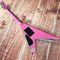 Custom Electric Guitar 2020 New Vibrato System Pink and Metallic Silver Customizable Logo Shape supplier