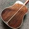 Custom Deluxe Real Abalone Binding Ebony Fingerboard Rosewood Back Side Solid Spruce Wood Acoustic Guitar supplier